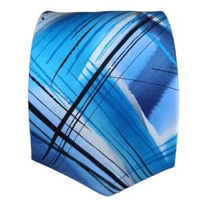JERRY GARCIA Blue Art Silk Tie 62"/ 3.7" EC